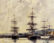 尤金 布丹 : The Port, Deauville